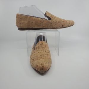 Veronica Beard Griffin Natural Cork Flats in a Size 9 M